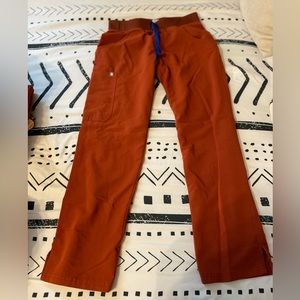 FIGS burnt orange scrub pants